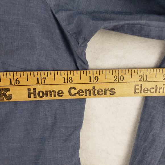 Ann Taylor Blue and White Button Down Shirt - Picture 3 of 9